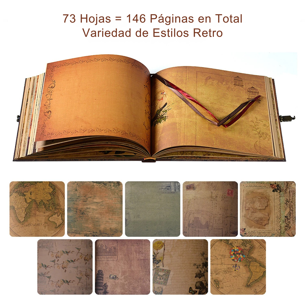 Álbum de Fotos Hecho a Mano – El Regalo Perfecto para Aniversarios, Bodas o el Día de la Madre